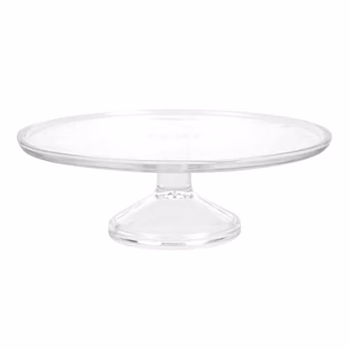Olympia Glazen Taartstandaardbasis, Helder, Diameter: 30 cm, Hoogte: 9,5 cm, Geschikt voor taartkoepel CS014