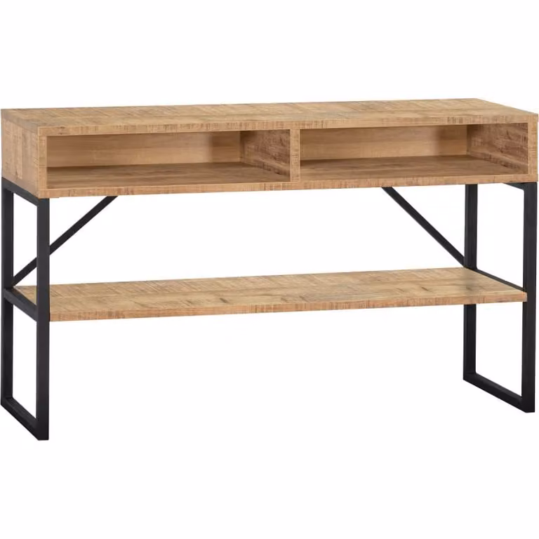 Sidetable Nilis met 2 open vakken van Mango hout