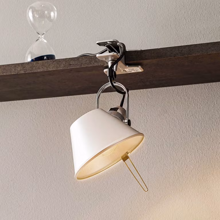 Artemide Tolomeo Pinza Design Klemlamp in Aluminium - Grijs