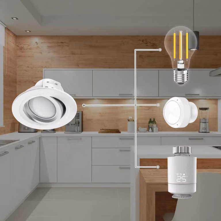 Hama WLAN LED inbouwspot wit, dimbaar en verstelbaar met app- en spraakbesturing