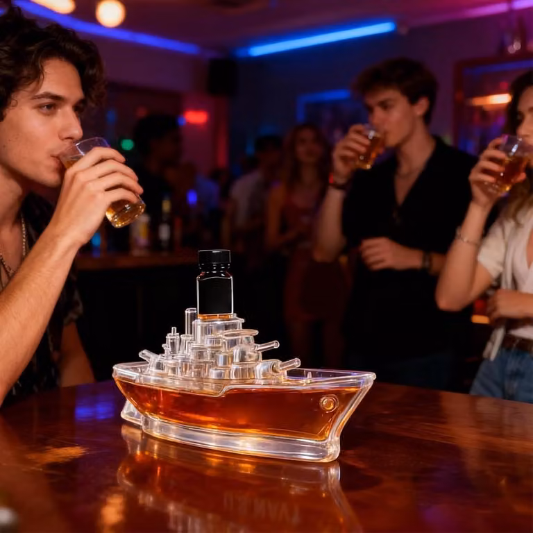 Unieke wijnkaraf in de vorm van een oorlogsschip voor jouw thuisbar, 350 ml, Ship A