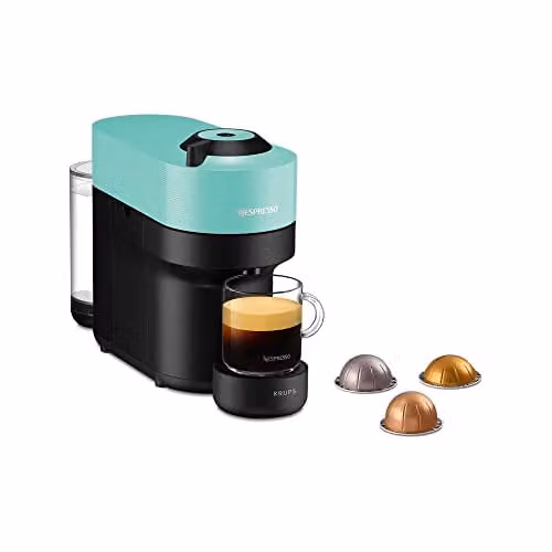Nespresso Vertuo Pop Krups Koffiemachine - Aqua Mint/Turquoise/Groen