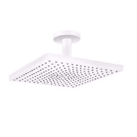 Hansgrohe Raindance E 300 Douchekop, Matwit, 300 x 300 mm, 1 straal, voor plafondmontage