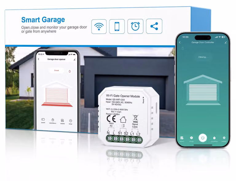 Selius Intelligente Draadloze Garagedeuropener met Kunststof Behuizing