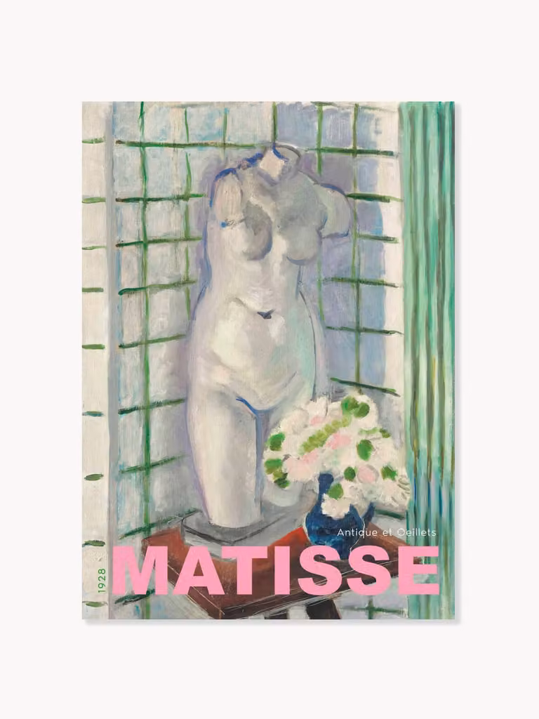 Poster met lijst Henri Matisse - Antique et Oeillets