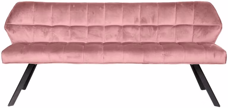 Fraaai Ramon eetkamerbank - Velvet - Roze - 180 cm