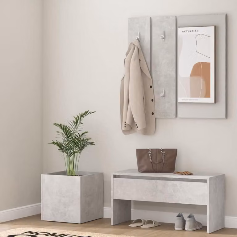 Gangmeubelset Betongrijs Breedte: 80 cm