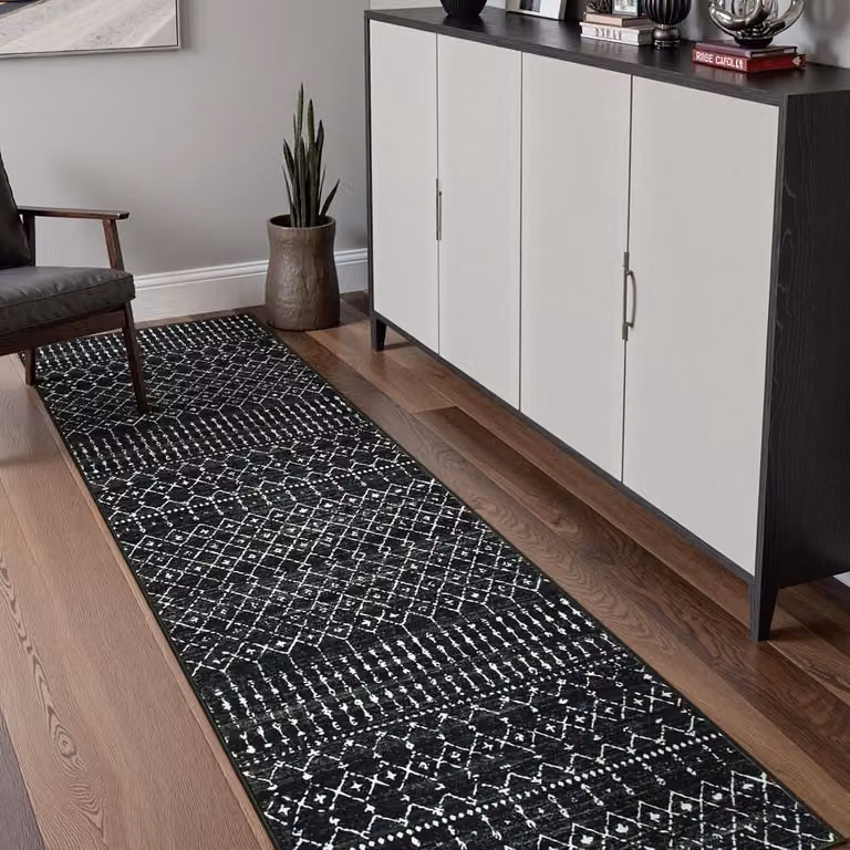 Wasbaar Marokkaans Vloerkleed voor Hal, Gang of Keuken - Antislip - Polyester