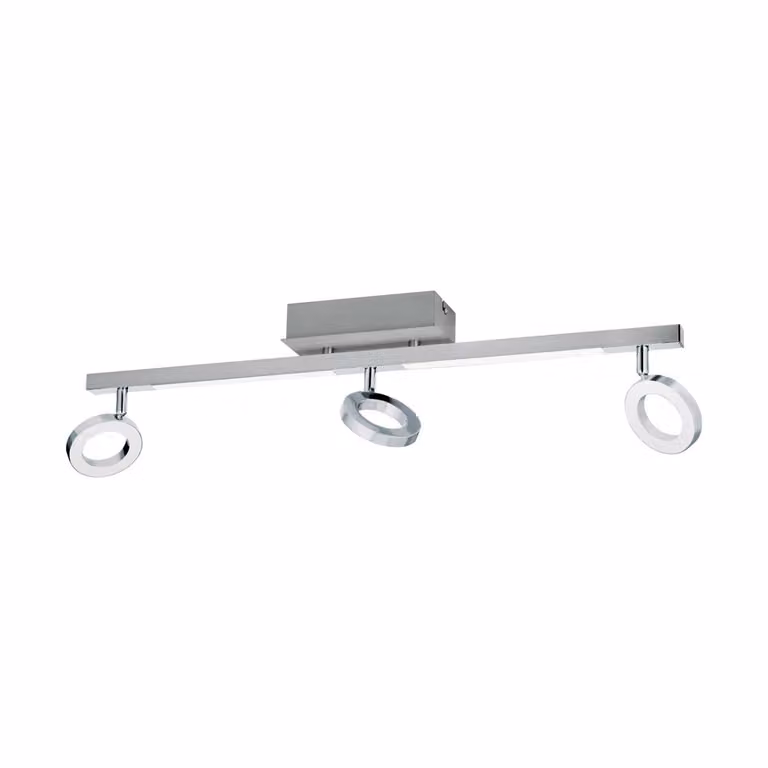 Eglo Cardillio 1 Wandlamp met 3 LED-spots in Chroom en Metaalgrijs