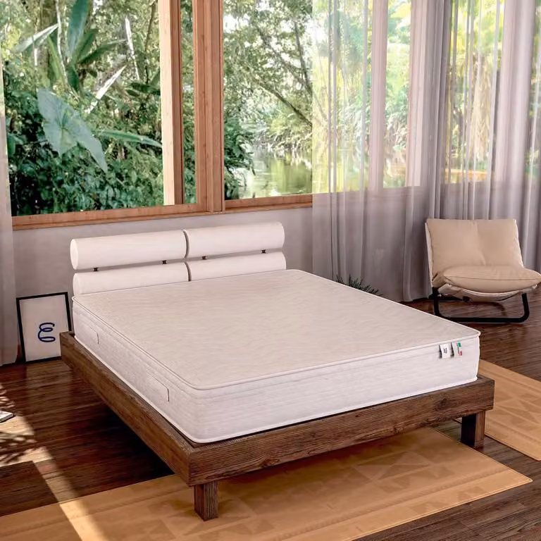 Hypoallergeen Viscoelastisch Schuim Matras voor Volwassenen - Wit - 200 x 180 cm
