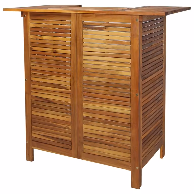 Natur24 Eettafel van acaciahout, B: 110 cm, D: 105 cm, H: 50 cm