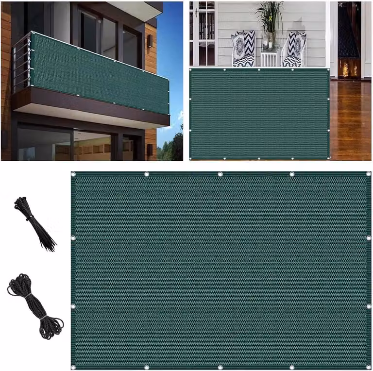 UV-bestendig Tuinscherm voor Privacybescherming - Groen - B: 120 cm, H: 250 cm