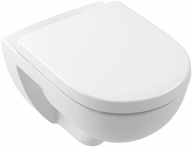 Villeroy & Boch O.novo combi-set wandmodel met TwistFlush-spoelsysteem en CeramicPlus-glazuur