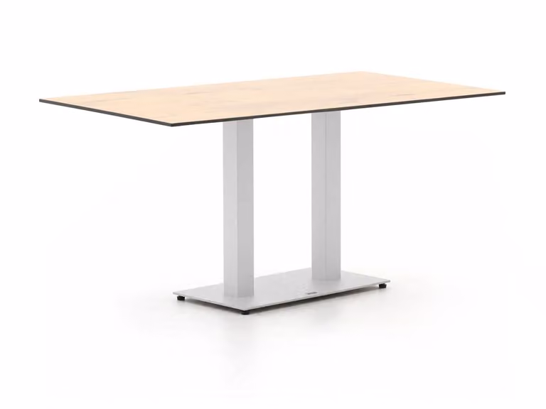 Forza Furniture Tuineettafel Forza - Rechthoekig - Bruin - Aluminium en Kunststof