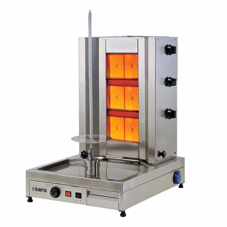 Saro Tilla 3 gasgrill voor döner kebab en gyros