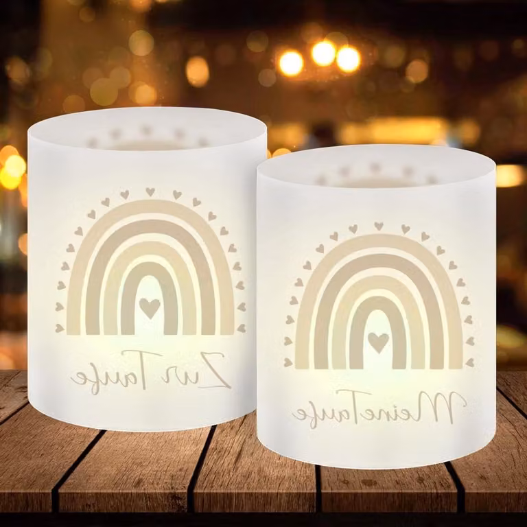 Set van 12 kleurrijke decoratieve lantaarns voor feestverlichting en tafelversiering