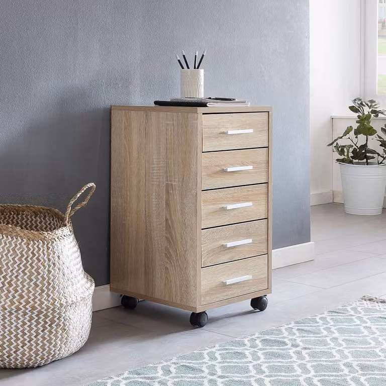 home24 Ladeblok Meißen bruin/Sonoma eikenhout look B: 33 cm, D: 63 cm, H: 38 cm