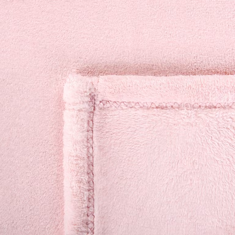 Beliani Deken Roze Polyester 200 x 220 cm