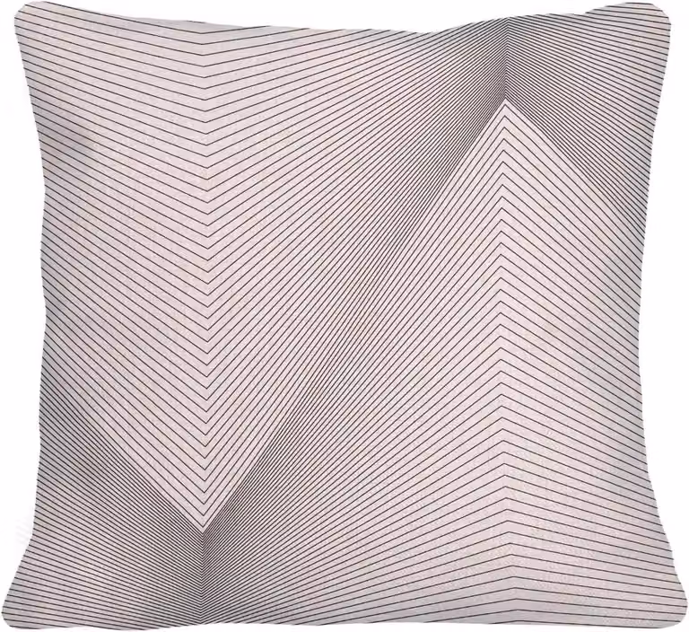Linnen Kussenhoes met Abstract Geometrisch Patroon - Meerkleurig - 40 x 40 cm