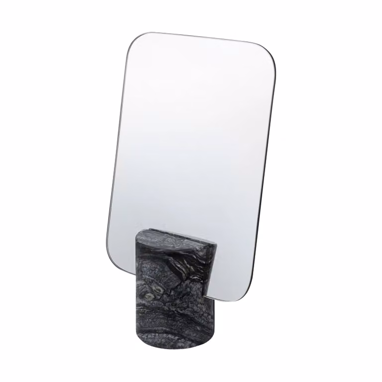 Mette Ditmer Marble tafelspiegel Black-grey, 30 cm