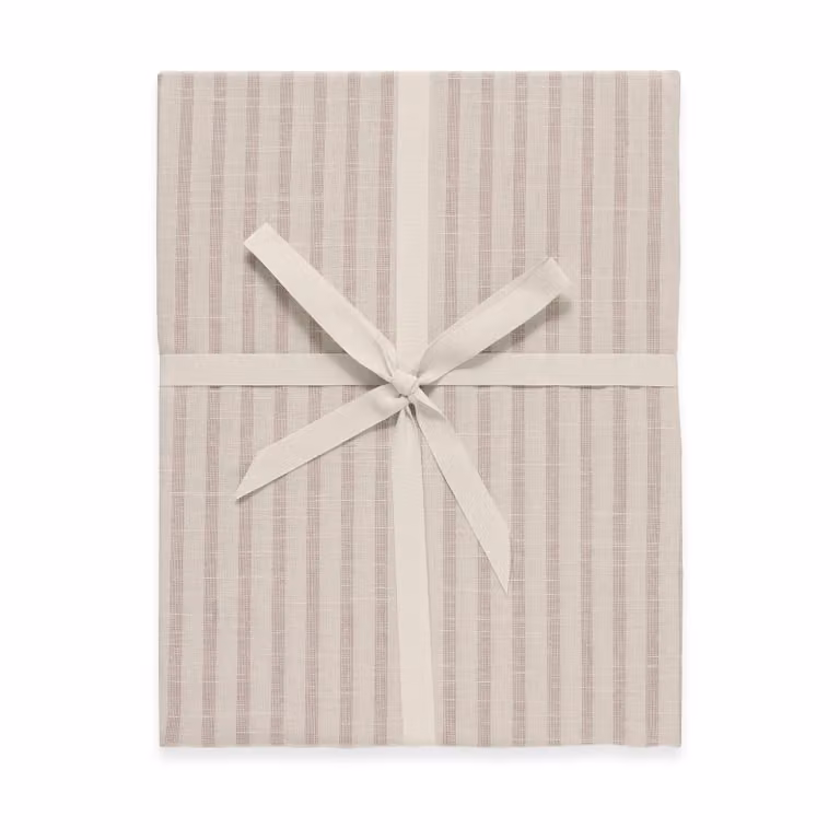 Garbo&Friends Stripe Mauve hoeslaken voor baby's, B/D/H: 120 x 60 x 20 cm