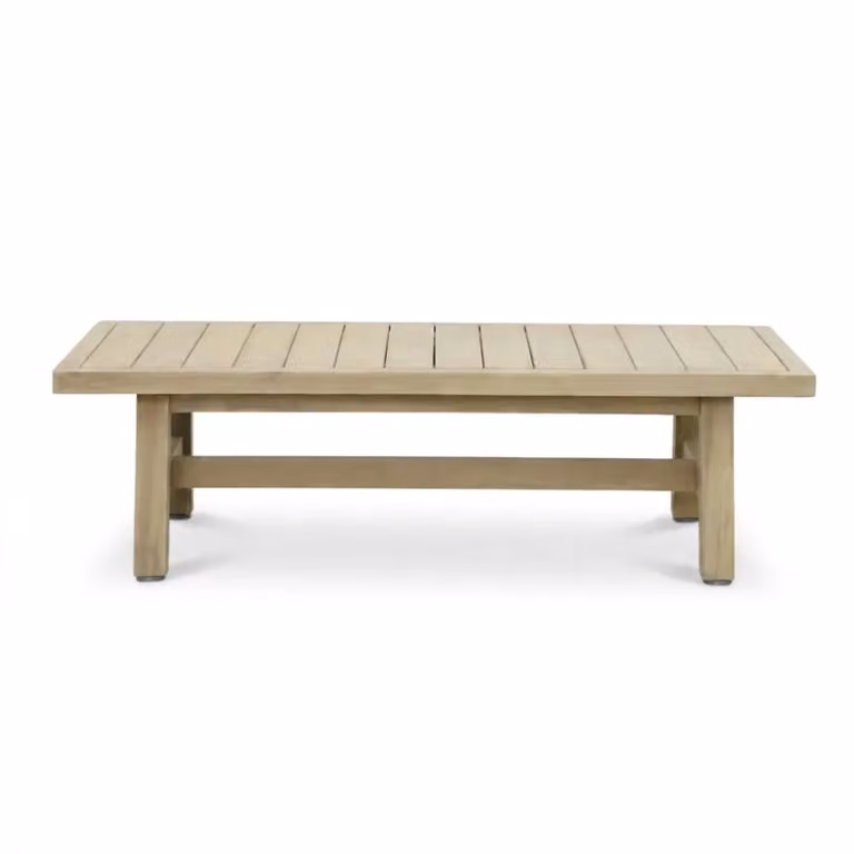 Rivello loungetafel in light teak look hardhout Breedte: 127 cm