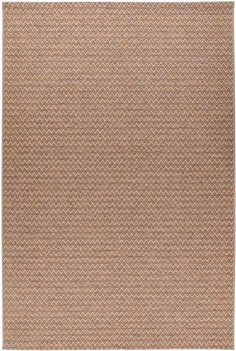 Padiro Platgeweven Vloerkleed Lichtbeige Modern Effen Ontwerp voor Binnen en Buiten B/D: 160 x 230 cm