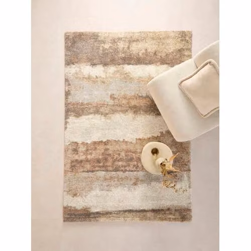 Studio LIVIT vloerkleed modern bruin/zand/off white B/D: 230 x 160 cm