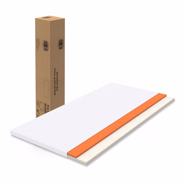 Youjia Comfortabel Matras H3 met Medium Stevigheid, Oranje Traagschuim, B/D/H: 160 x 200 x 5 cm