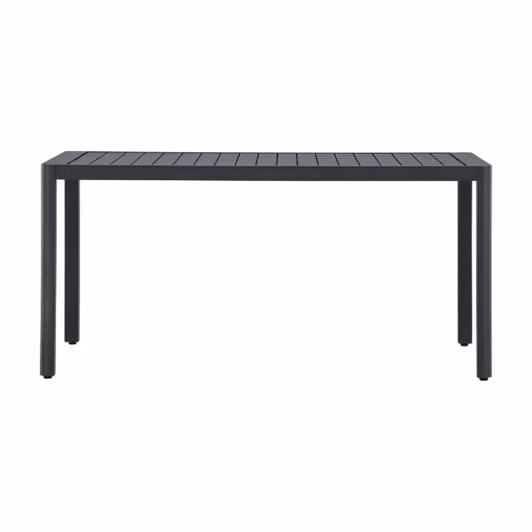 Nest of Nora Liva Aluminium tuintafel - Rechthoekig - Zwart - B: 150 cm, D: 85 cm