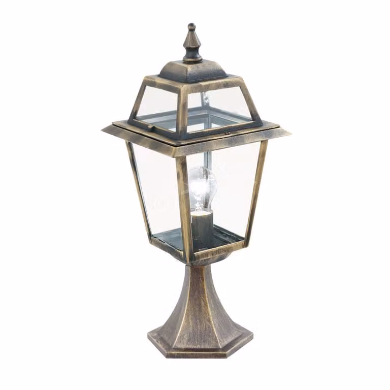 Searchlight New Orleans Landelijke terraslamp met lantaarnstijl in zwart, brons of goud/messing