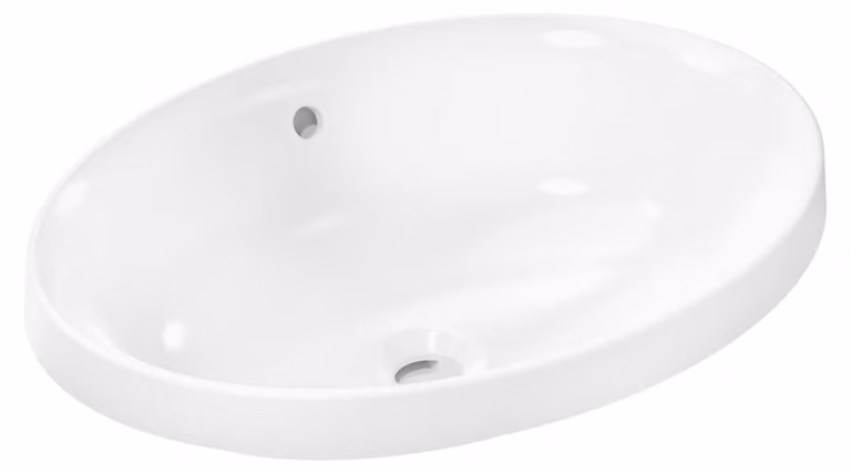 Hansgrohe Inbouwwastafel Xuniva D, hoogglans wit, 55 x 40 cm