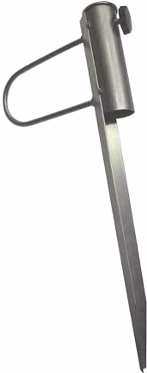 Stalen Parasol Spike 48 cm voor zonneschermen en strandgebruik