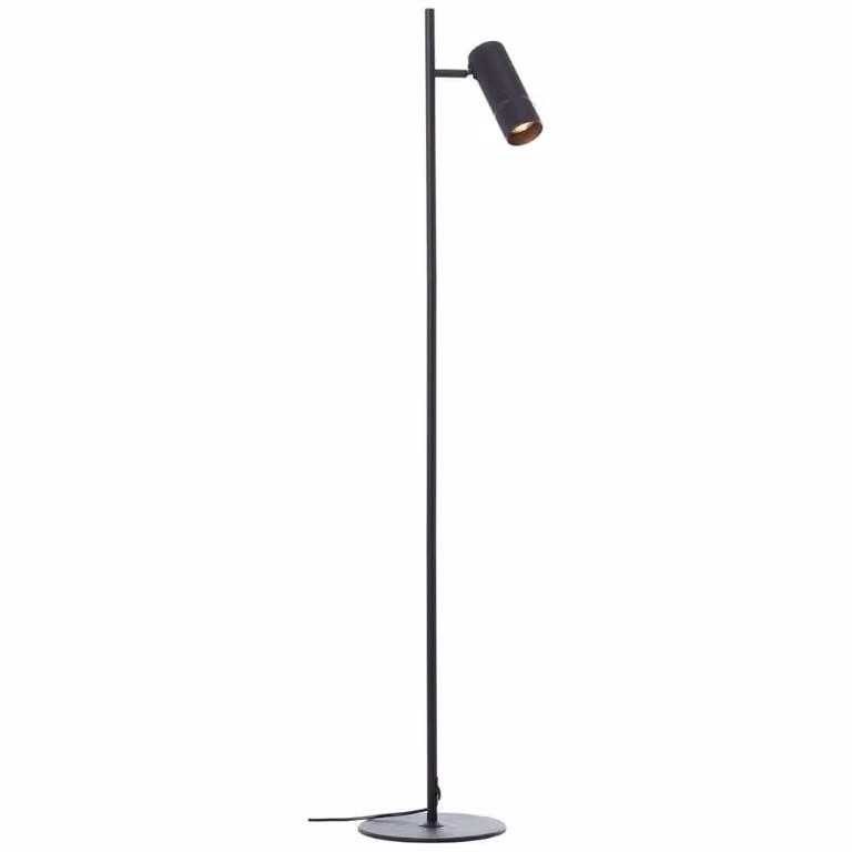 Brilliant Staande LED-vloerlamp Marty zwart design, B: 22 cm, H: 130 cm, D: 24 cm