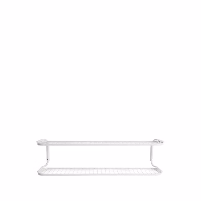 Essem Design Classic 650 schoenenrek wit/wit, 2 niveaus, Breedte: 100 cm