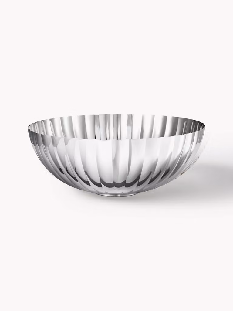 Georg Jensen Bernadotte RVS serveerschaal met groefstructuur