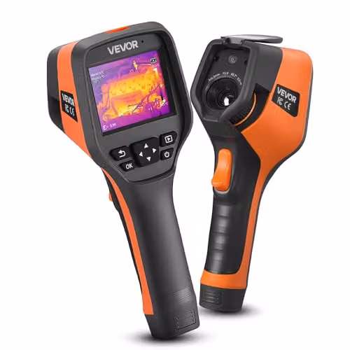 VEVOR Warmtebeeldcamera met 384 x 288 IR-resolutie, 5 MP zichtcamera, 30 Hz beeldverversingssnelheid, 3,5 inch touchscreen en wifi-ondersteuning, -20 tot 50 °C
