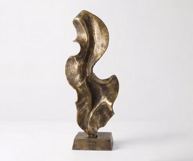 DELIFE Sculptuur Arvena Handgemaakt Aluminium Oro Antico B37 x D16 x H92 cm