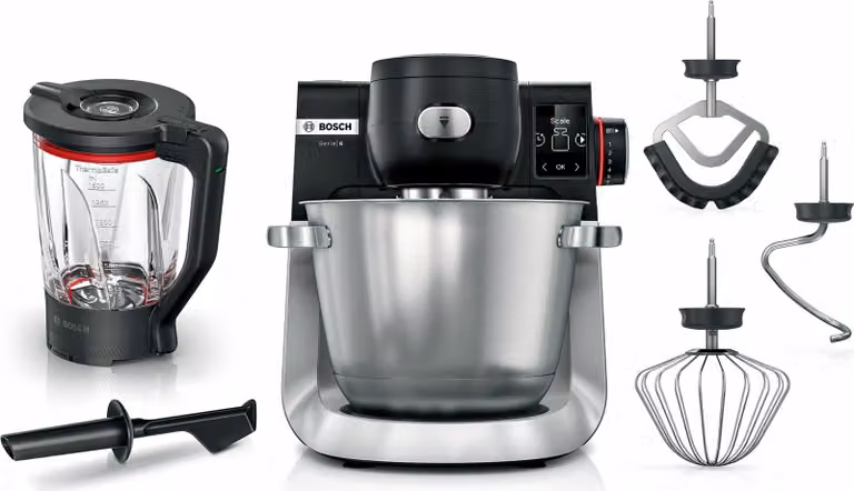 Bosch Keukenrobot MUMS6ZS17 Zwart Zilver met 1600W en RVS onderdelen