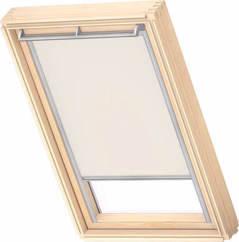 Velux Origineel Verduisterend Rolgordijn Light Beige voor Zilveren Kozijn, P10, 410