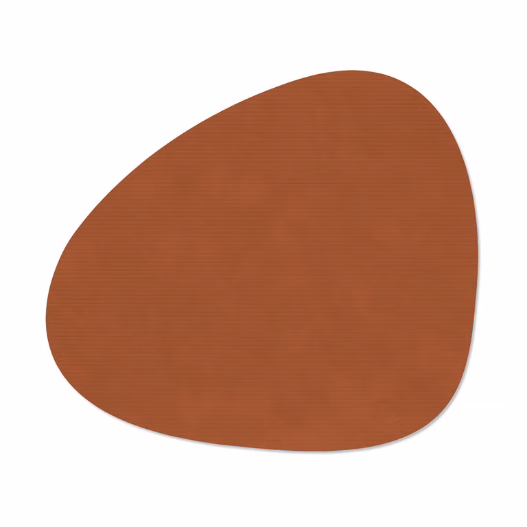 LIND DNA Corduroy placemat curve L Rust