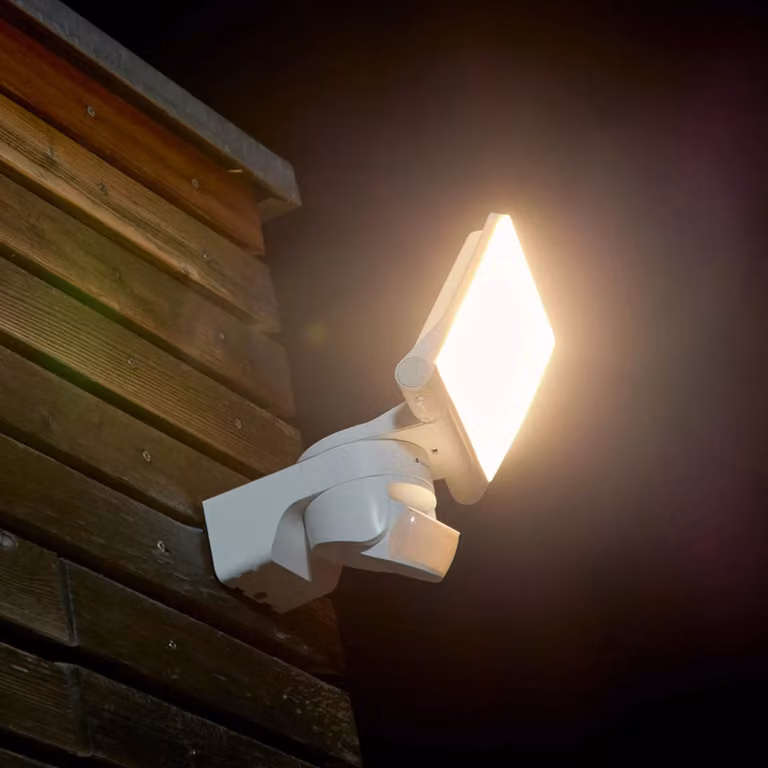 Steinel XLED Home 2 S LED sensor-buitenspot, wit, IP44, modern kunststof wandlamp