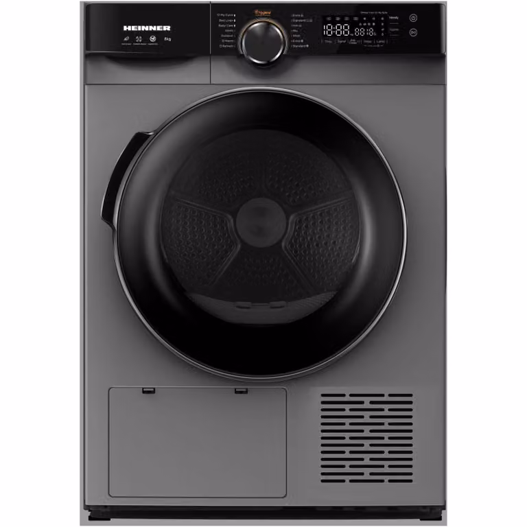 Heinner HHPD-M8K3SA Vrijstaande Warmtepompdroger, 8 kg, Zilver