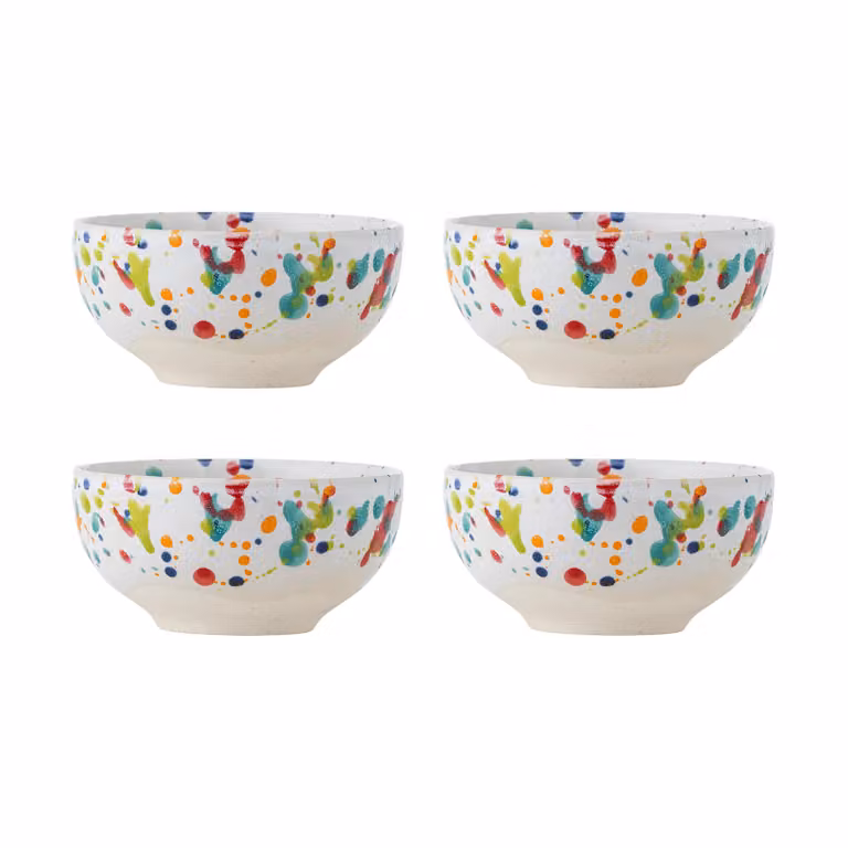 Bloomingville Freckles schaaltjes set van 4 stuks - Meerkleurig - Ø 11,5 cm