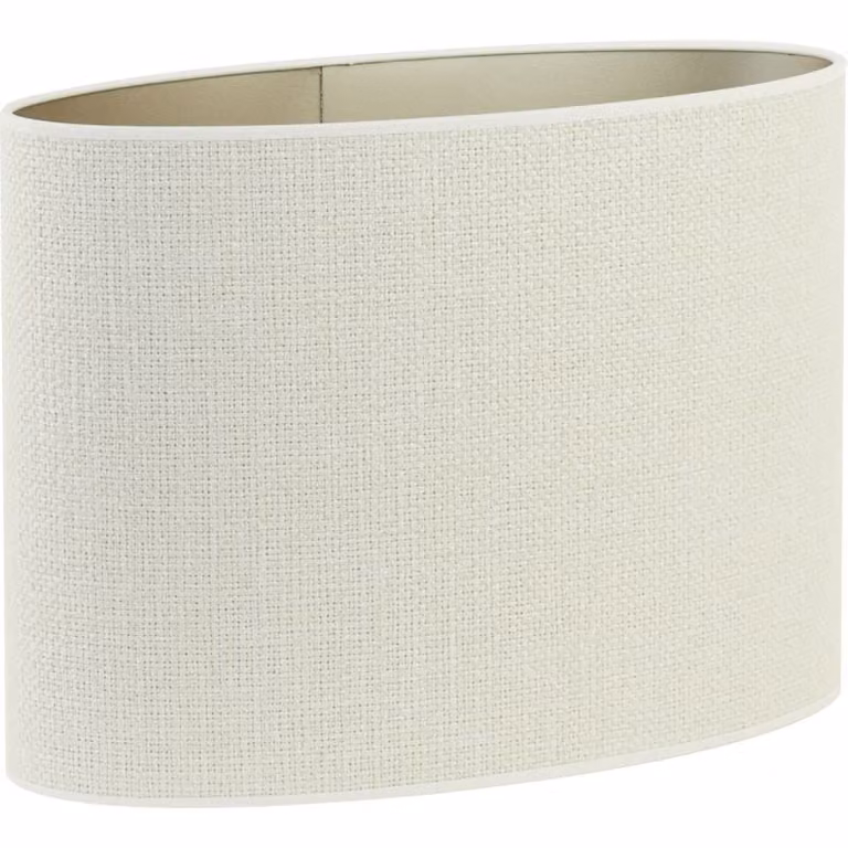 Light & Living Lampenkap Saverna Ovaal Eiwit B/D/H: 45 x 45 x 32 cm