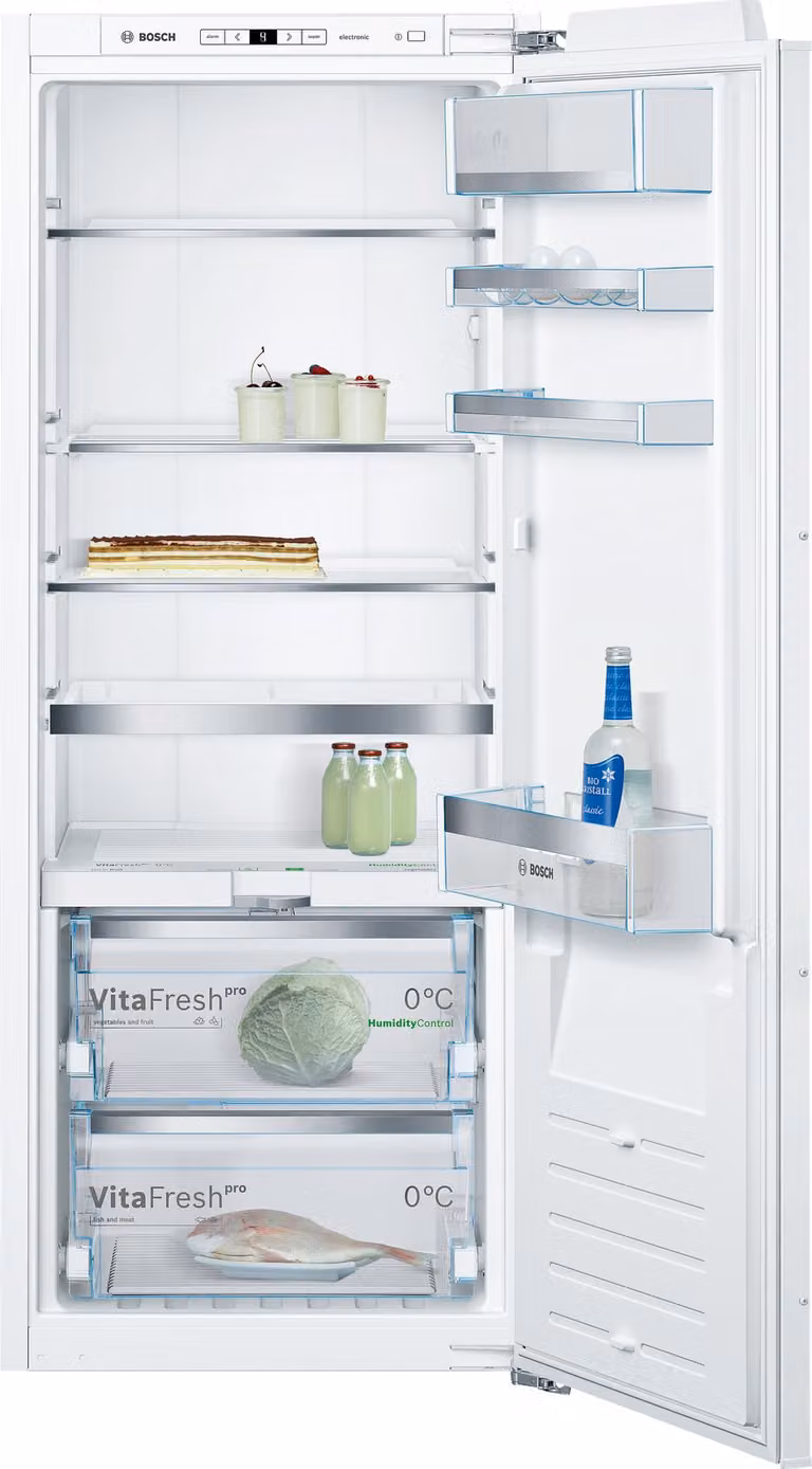 Bosch Serie 8 KIF51AFE0 Geïntegreerde Koelkast, 220 liter, Wit