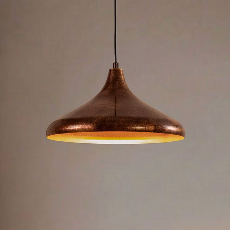 ROYALTECH Hanglamp Claus, koper, dimbaar, voor woonkamer en eetkamer