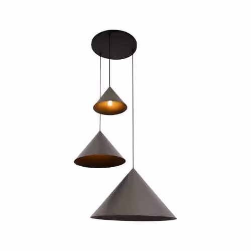 Lucide Spitze Hanglamp Grijs - Modern Metaal - Ø 68 cm - 3x E27