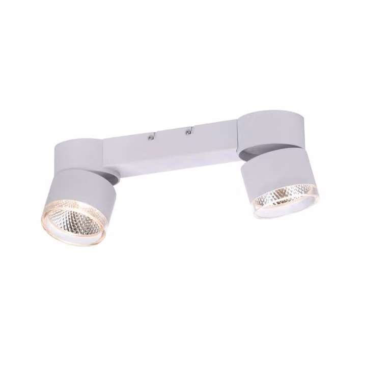 Paul Neuhaus Pure Nola LED plafondlamp, 2-lichts, wit, modern metaal