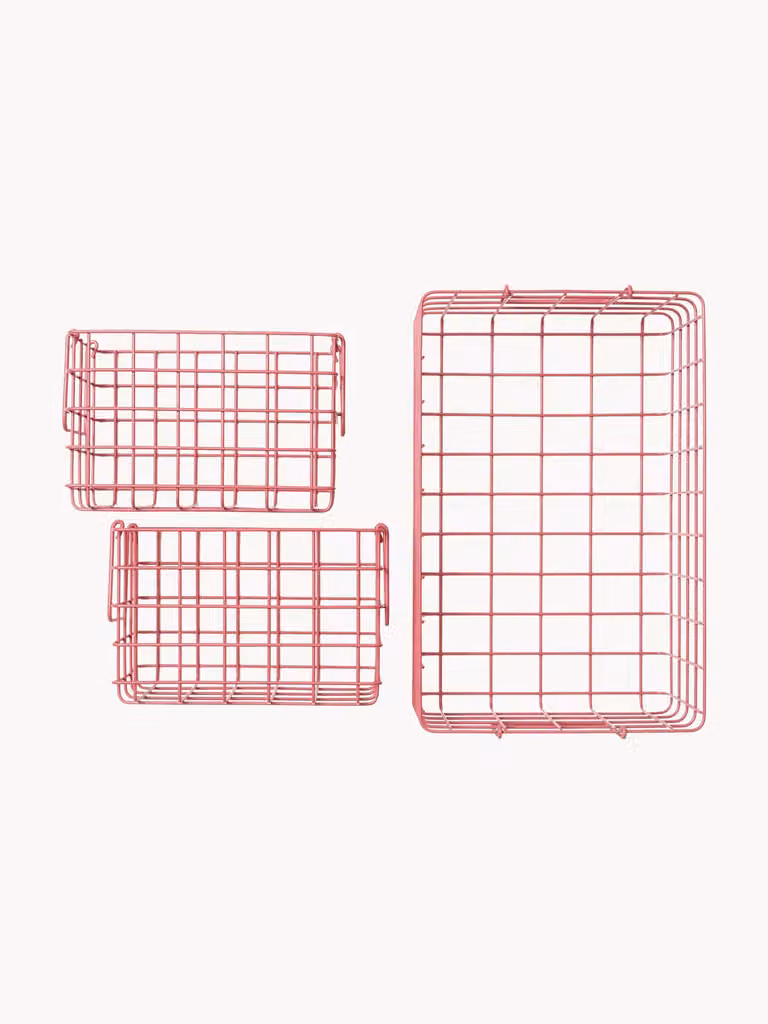 Mustard Made Metalen Mesh Opbergmanden voor Kinderen, Set van 3